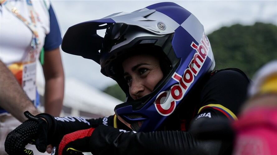 Mariana Pajón quedó en los octavos de final y Diego Arboleda alcanzó los cuartos de final. Foto: Colprensa