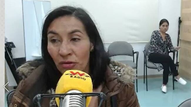 Madre de Joven asesinado por robarle la bicicleta en Bogotá. Foto: La WCon Vicky Dávila