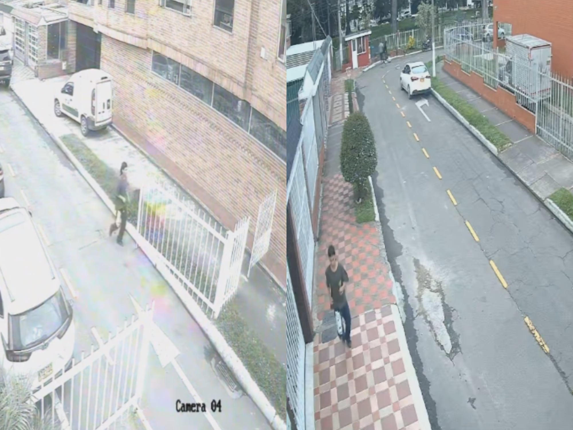 Videos: cámaras muestran cómo habría intentado escapar presunto responsable de ataque a Miguel Uribe. Fotos: capturas de pantalla.