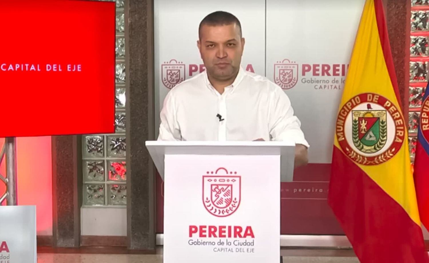 Alcalde Carlos Maya. Crédito: Alcaldía de Pereira.