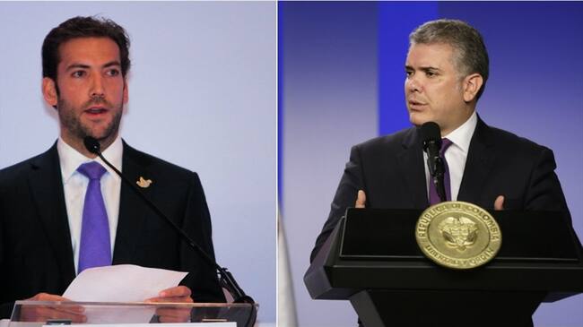 La última movida digital de Duque al hijo de Santos. Foto: Colprensa