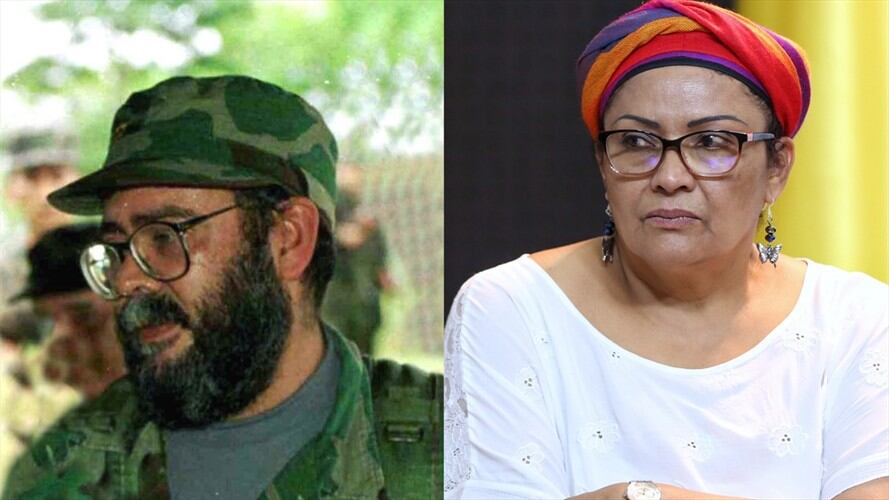 Victoria Sandino y Alfonso Cano. Foto: Colprensa