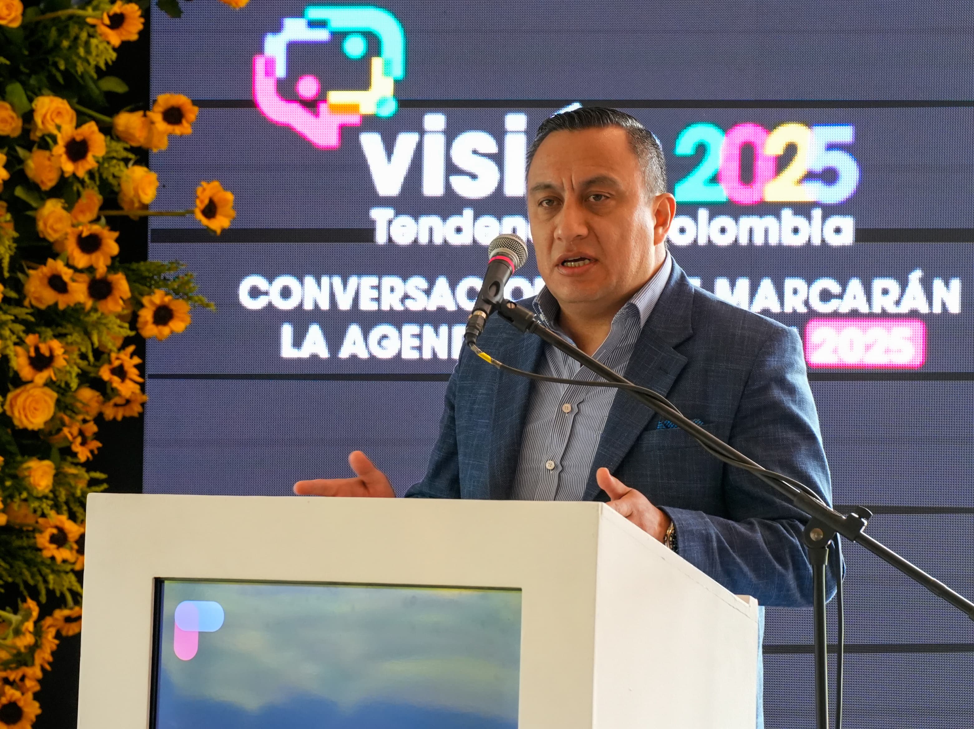 José Fernando Quintero, presidente de INDRA durante Visión 2025 // Foto: W Radio