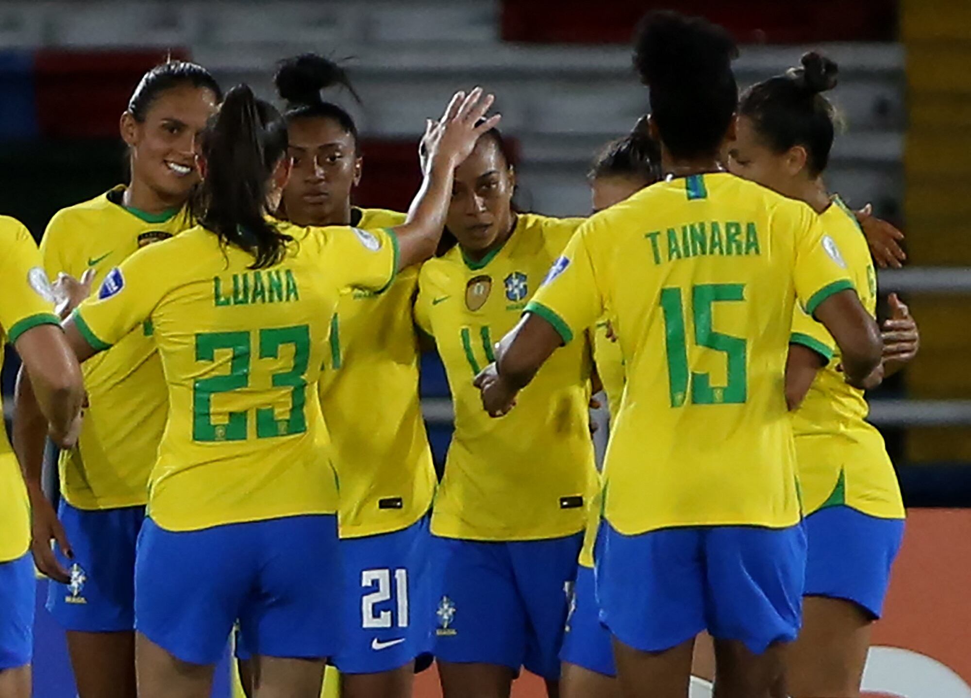 Selección de Brasil femenina. (Photo by PAOLA MAFLA/AFP via Getty Images)