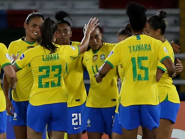 Selección de Brasil femenina. (Photo by PAOLA MAFLA/AFP via Getty Images)