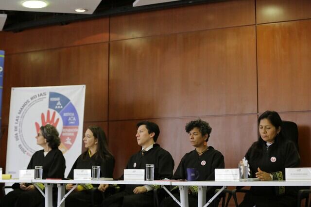 Magistrados de la JEP. Foto: Colprensa - Álvaro Tavera