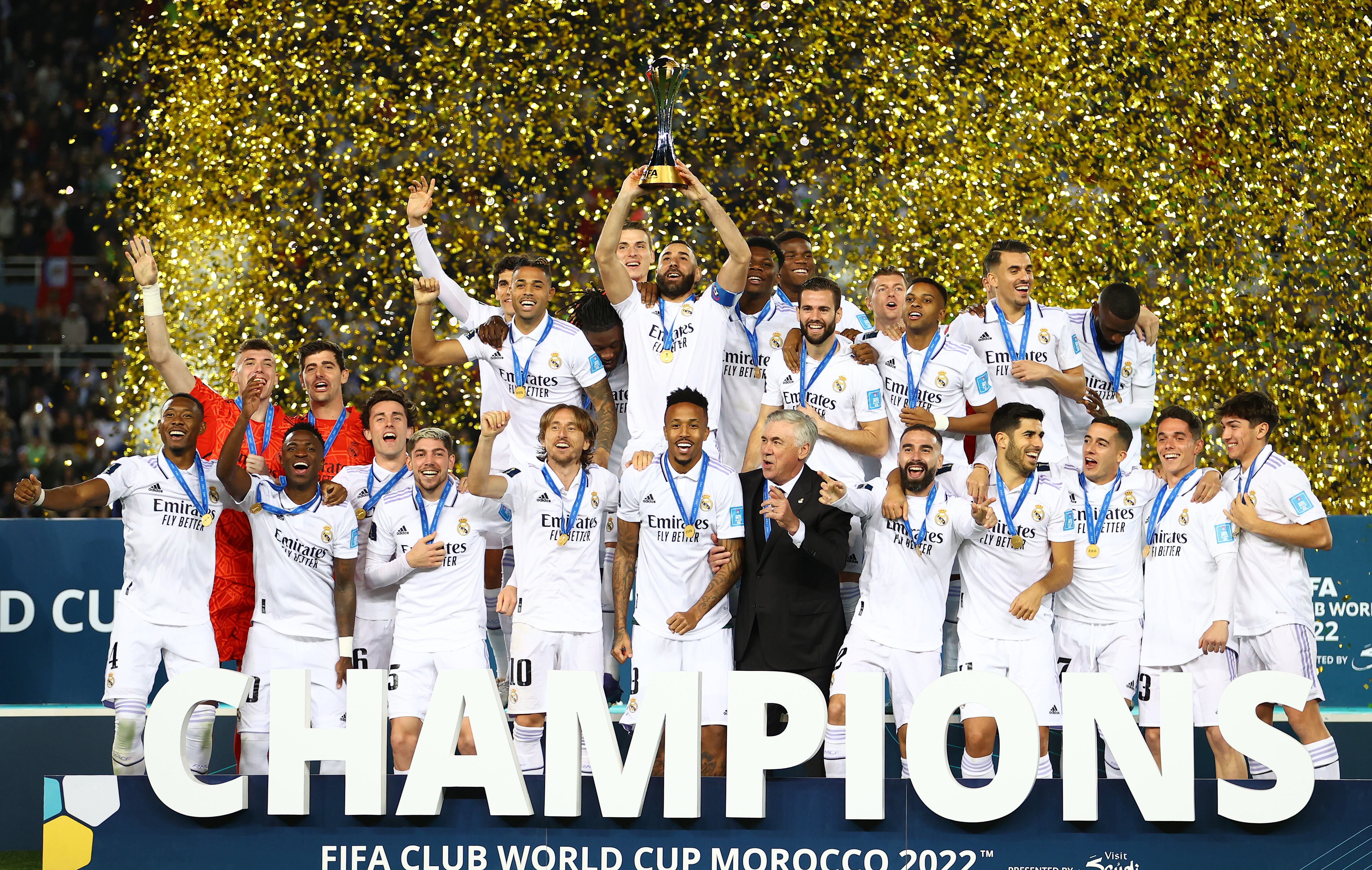 Real Madrid campeón del Mundial de Clubes. 11 de febrero 2023. Foto: Michael Steele/Getty Images.