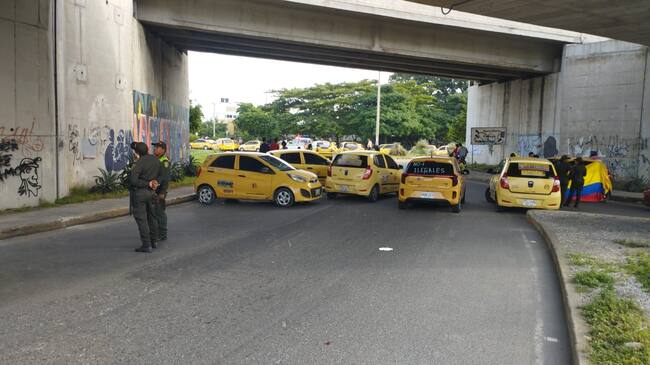 Paro de taxistas/ Gissell Campo