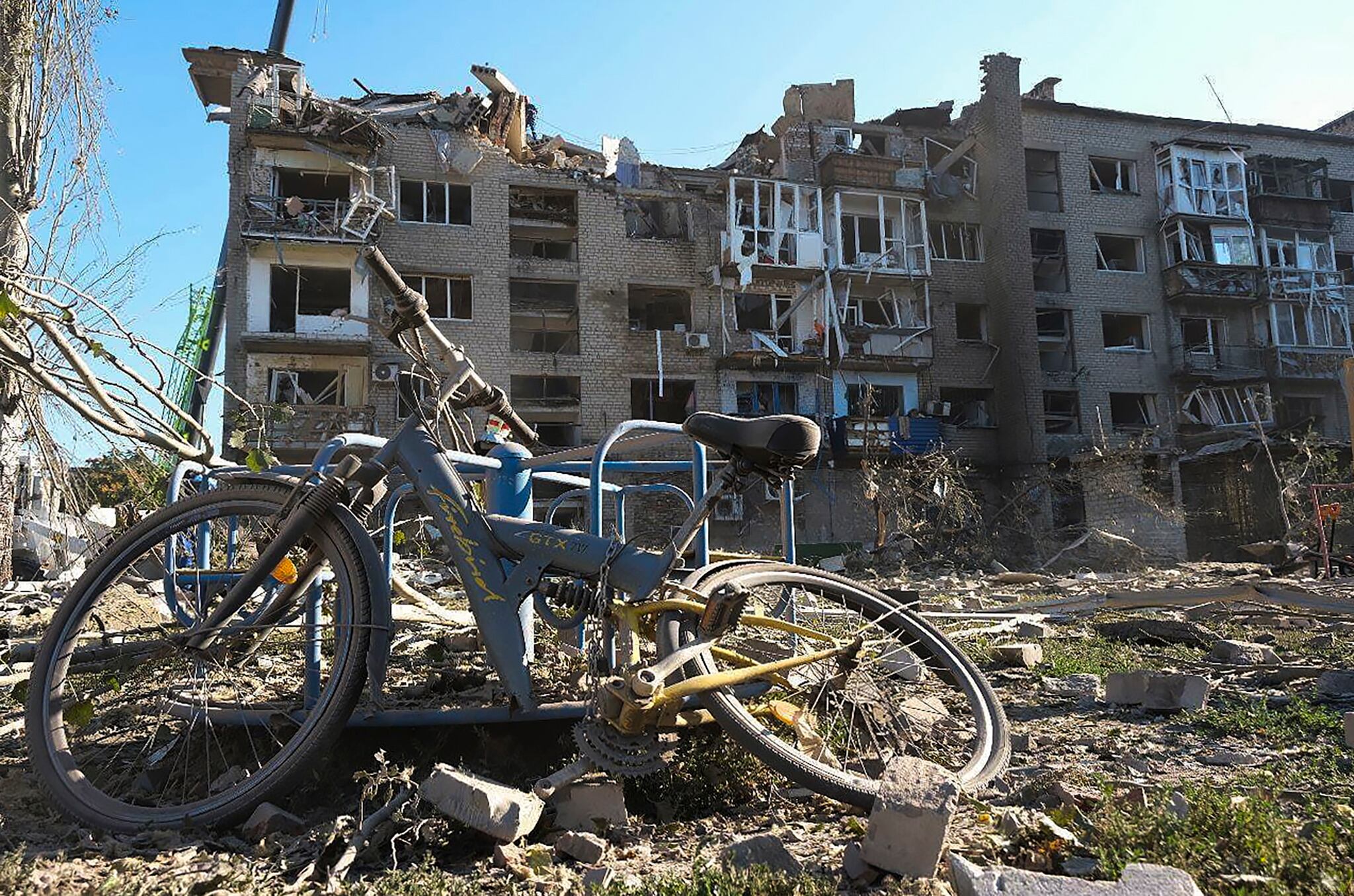 Ruinas de atentados en Donetsk. Foto: Getty Images