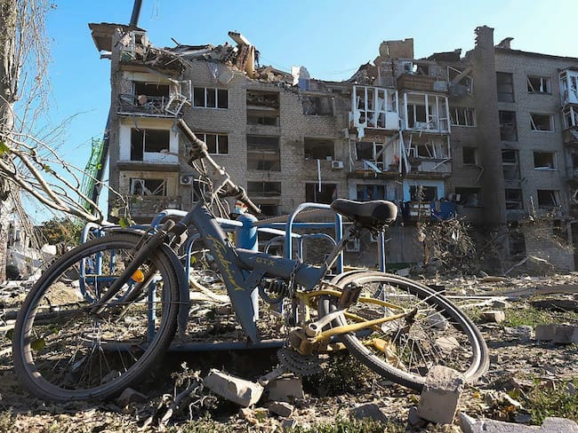 Ruinas de atentados en Donetsk. Foto: Getty Images