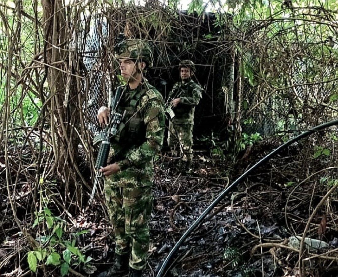 Destruyen válvula ilícita y piscina ilegal de la disidencia de las Farc- Ejército Nacional 