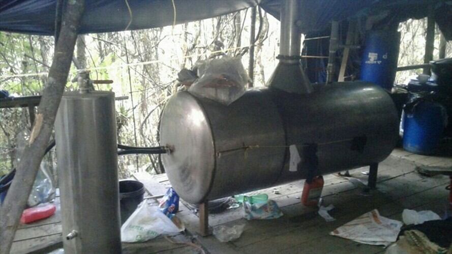 Los propietarios recordaron que un globo de terreno está arrendado a unos reconocidos paperos y que dos trabajadores de la finca abandonaron sus habitaciones el día del allanamiento. Foto: Colprensa