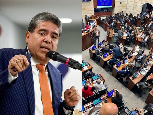 Carlos Hernán Rodríguez y Senado de la República. Foto: (Colprensa - John Paz) / (Colprensa-Prensa Senado).