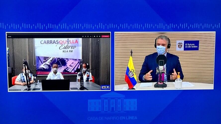 Duque reveló que a su corta edad leía biografías de líderes políticos y de personalidades que habían ocupado la Presidencia.. Foto: Cortesía Presidencia