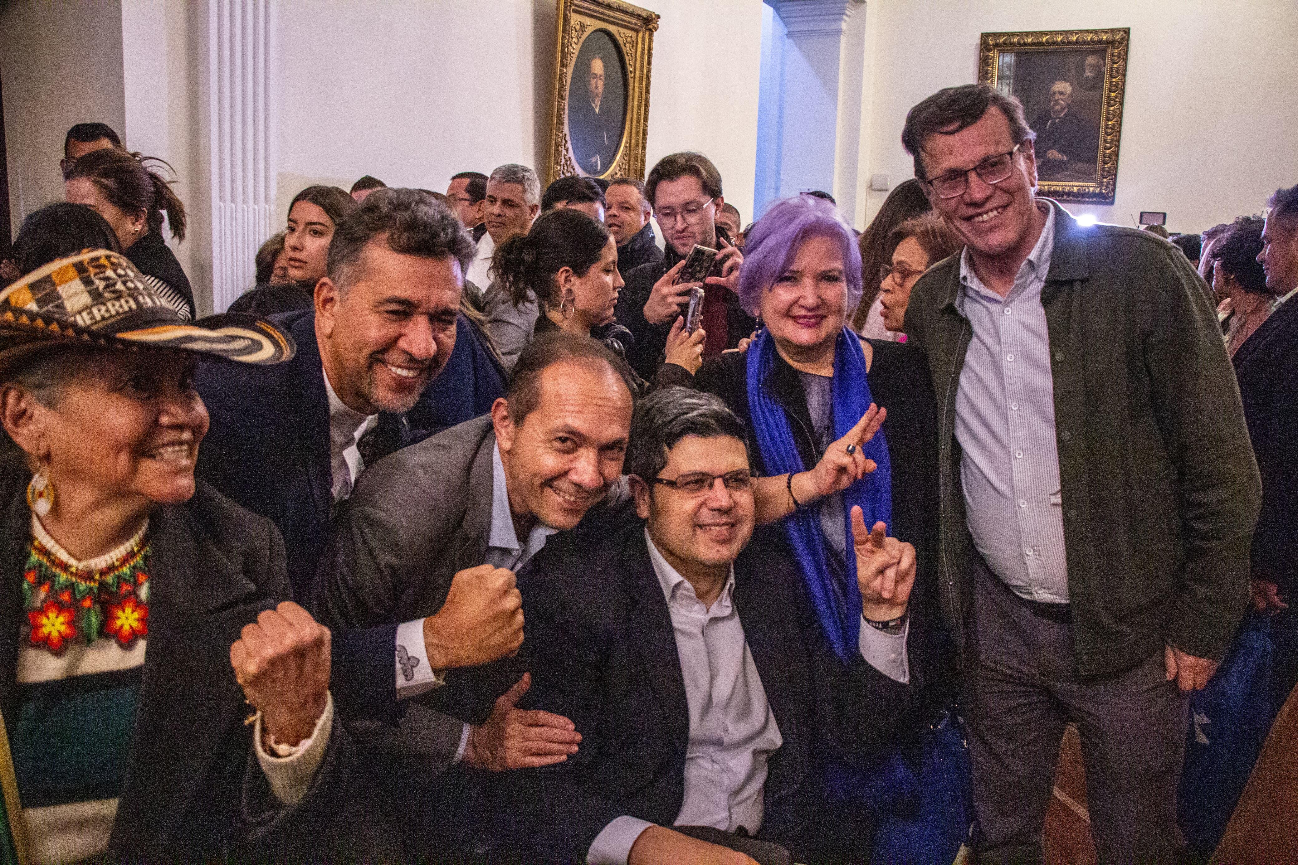 Pacto Histórico celebra aprobación de la reforma laboral en el Senado este martes, 17 de junio. Foto: suministrada.