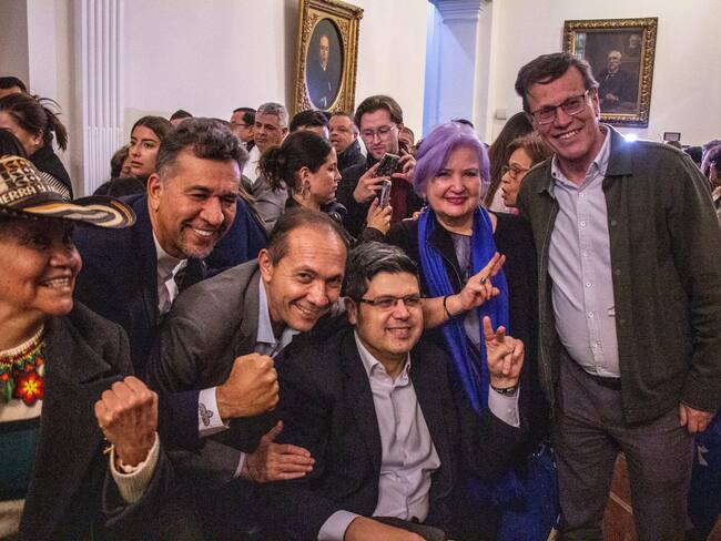Pacto Histórico celebra aprobación de la reforma laboral en el Senado este martes, 17 de junio. Foto: suministrada.