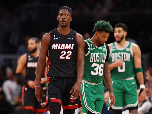 Miami Heat vs. Boston Celtics. (Photo by Maddie Meyer/Getty Images)