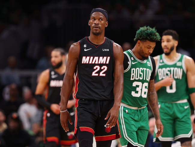 Miami Heat vs. Boston Celtics. (Photo by Maddie Meyer/Getty Images)