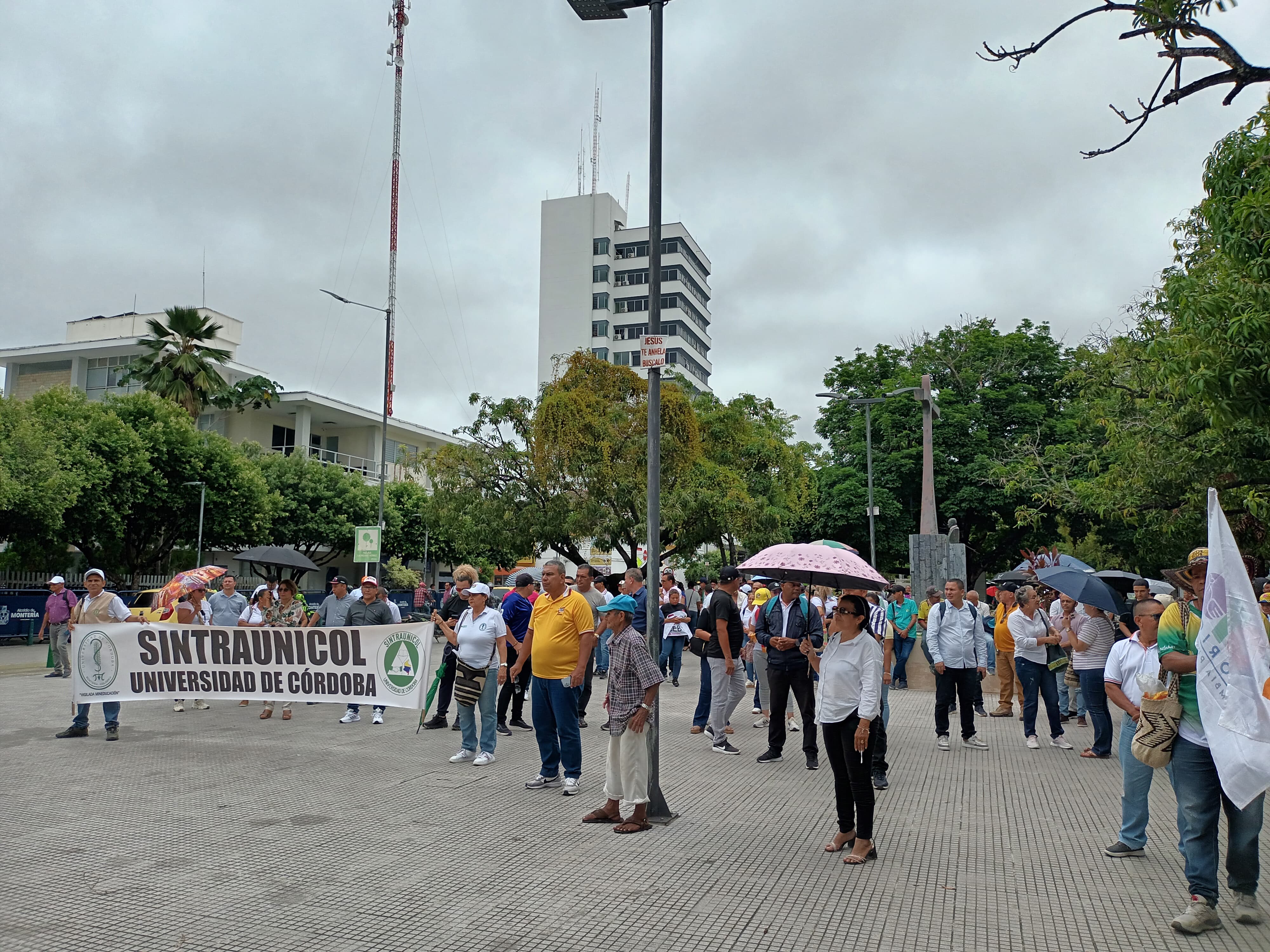 Más de 200 personas se concentraron para apoyar las políticas del Gobierno Nacional en Montería 