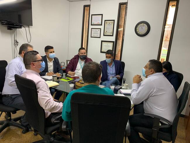 Personería inició diálogos con la EPS Salud Total para atención oncológica. Crédito: Personería de Manizales.