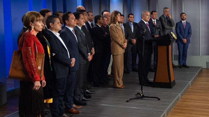 Pronunciamiento de Iván Duque. Foto: Presidencia