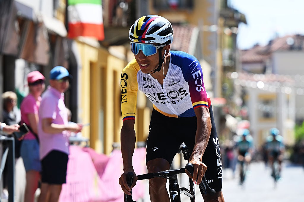 Egan Bernal ciclista colombiano de  INEOS Grenadiers . Foto: Dario Belingheri/ Getty Images