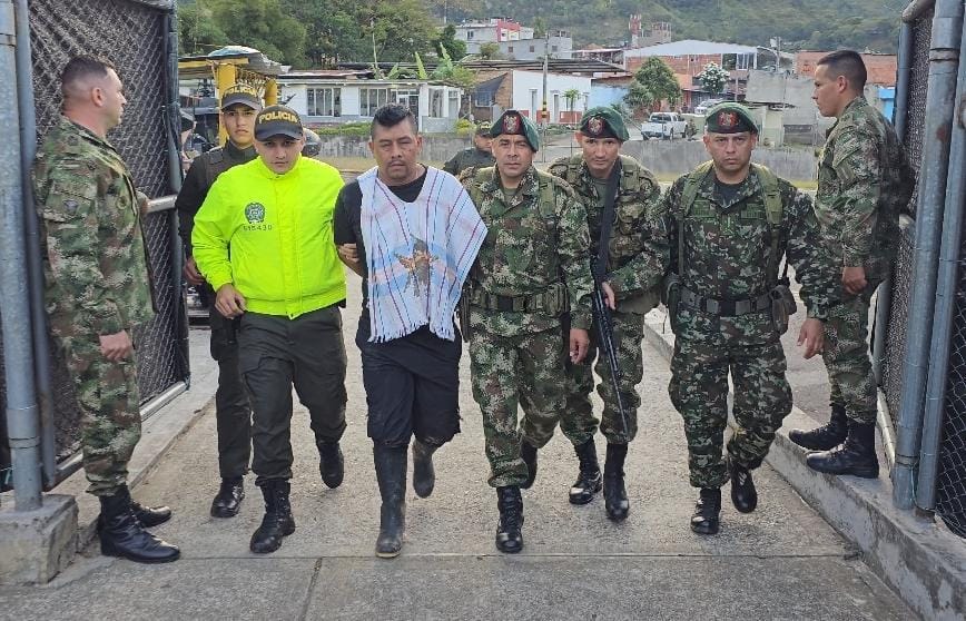 Captura de alias ‘Guajiro’. Foto: Ejército Nacional