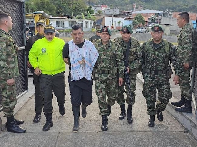 Captura de alias ‘Guajiro’. Foto: Ejército Nacional