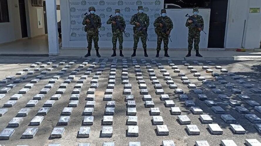 Incautan más de 200 kilogramos de cocaína en Cesar. Foto: Cortesía Ejército