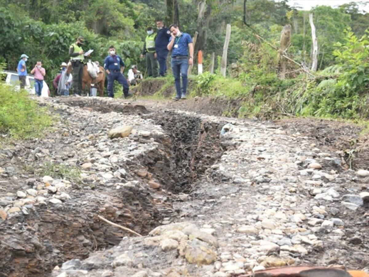 Puentes y vías afectadas por el invierno en cuatro municipios de Boyacá