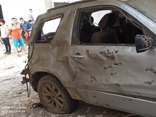 Ataque contra la casa cural en el municipio de Hacarí, Norte de Santander. Foto: Cortesía