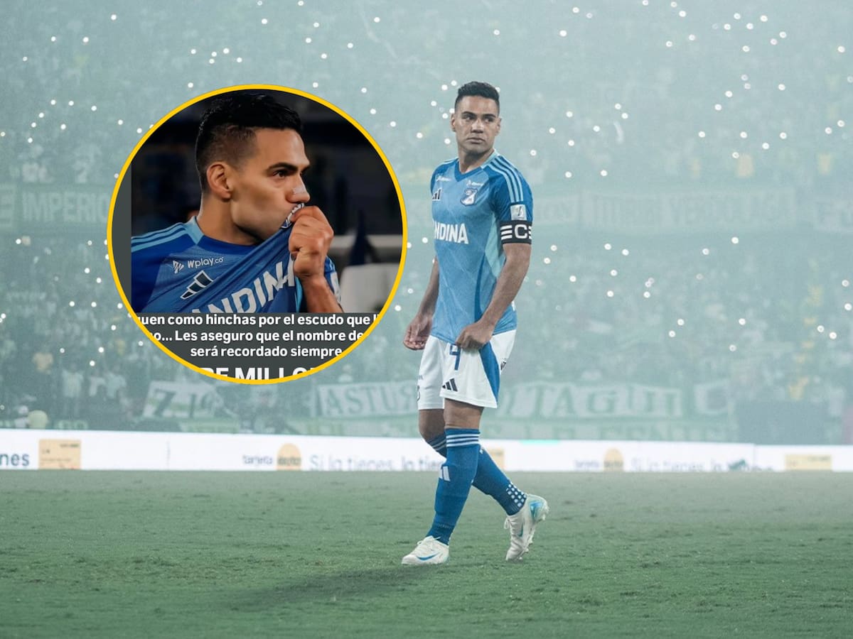 “Jueguen como hinchas”, el último pedido de Falcao a sus excompañeros tras su salida de Millonarios
