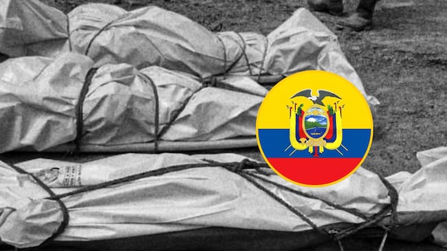 14 muertos asesinados en dos zonas costeras de Ecuador. Foto: Red de apoyo.