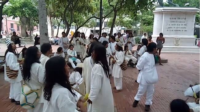 Acuerdo permitió levantar protesta de indígenas kogui en Santa Marta. Foto: Ian Farouk Simmonds