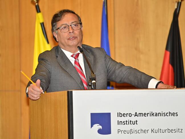Gustavo Petro en Alemania. Foto: Presidencia