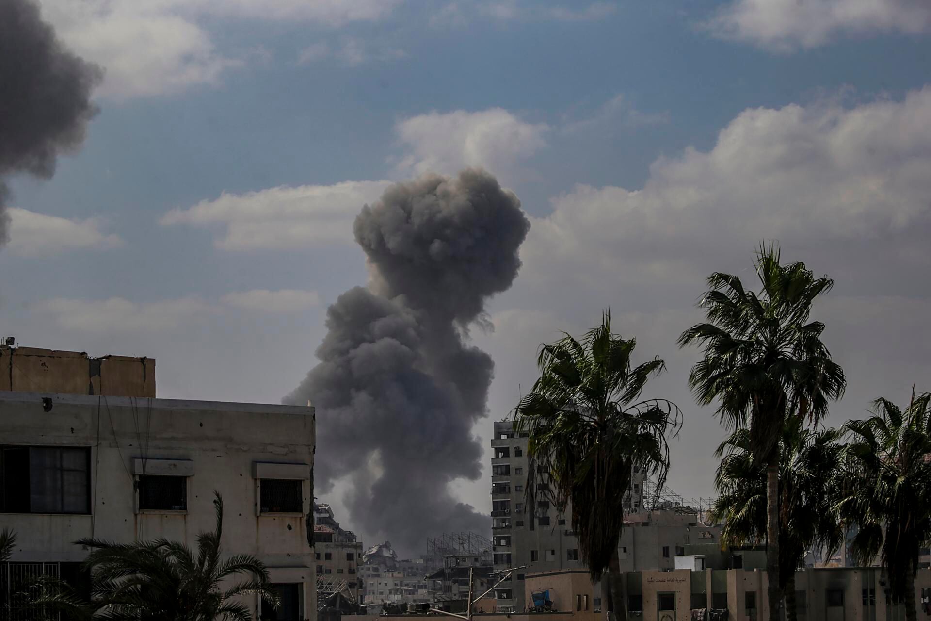 Ciudad de Gaza. Foto: EFE/EPA/MOHAMMED SABER