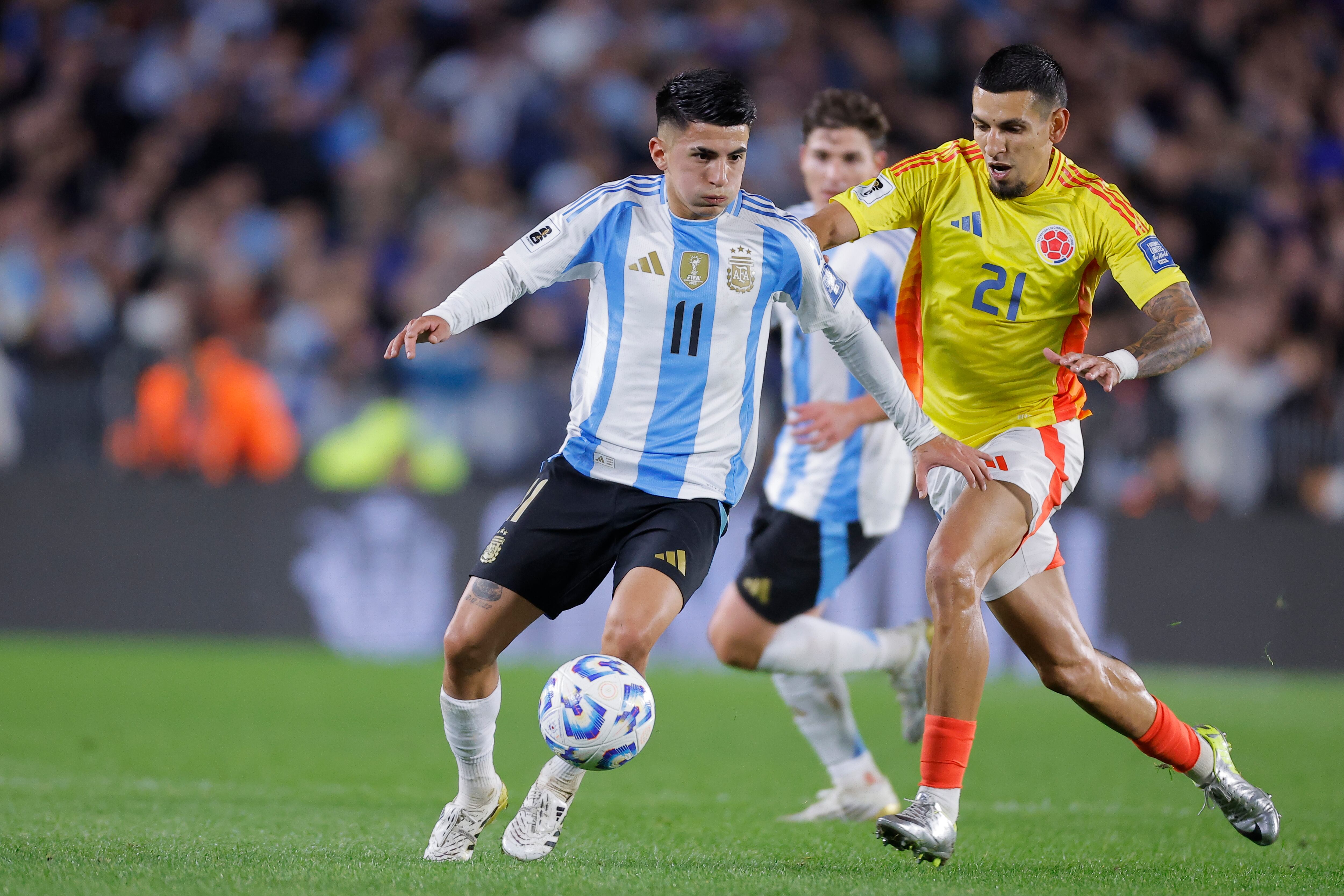 Colombia vs. Argentina. Foto: EFE.