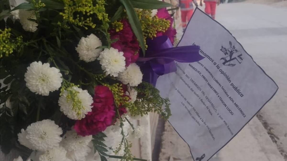 Amenazan con corona fúnebre a líderes que protegen víctimas del Canal del Dique