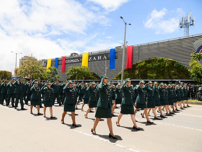 Desfile del Ejército Nacional este 20 de julio de 2022 en Bogotá. Foto: Presidencia