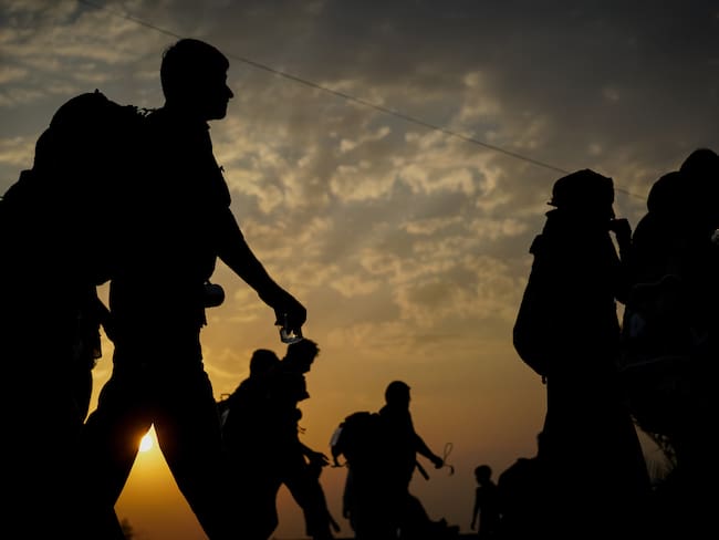 Imagen de referencia de migrantes. Foto: Getty Images.