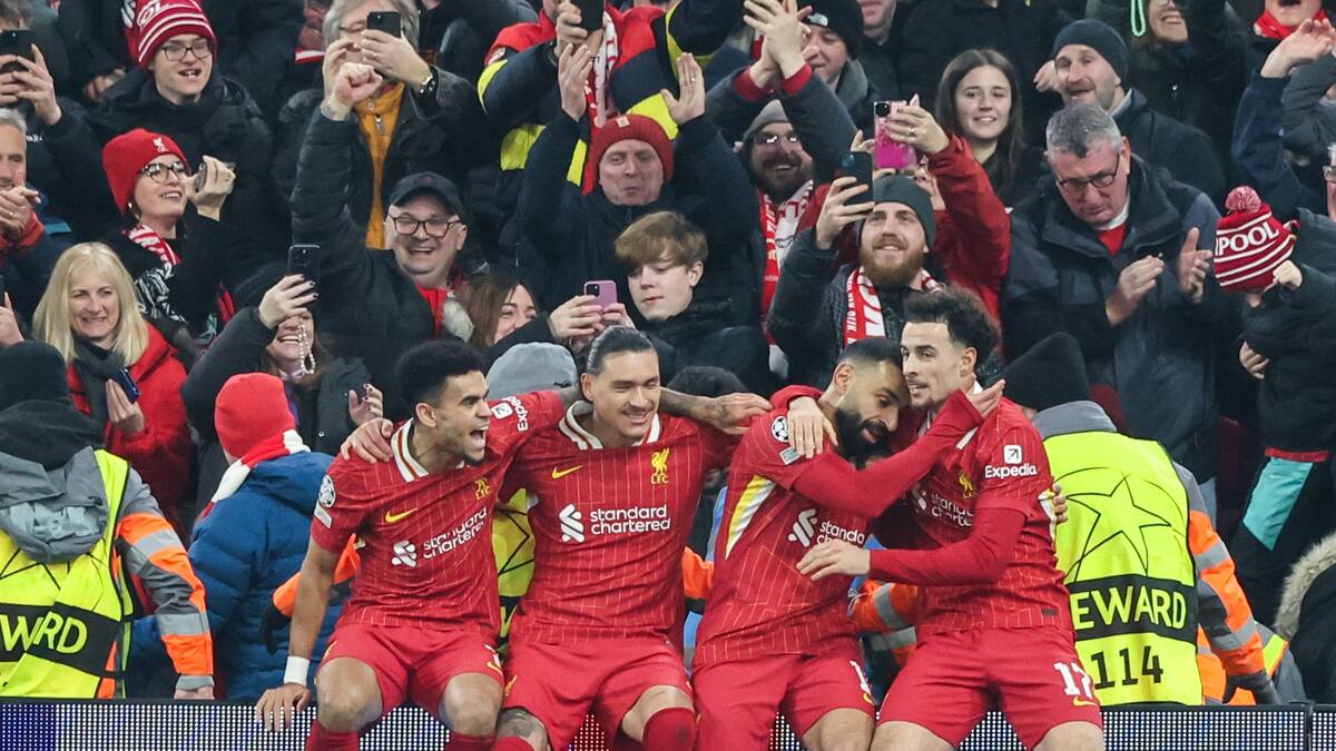 El Liverpool de Luis Díaz le ganó 2-1 al Lille y clasificó a octavos de la Champions