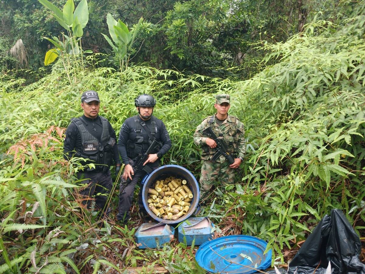 Hallan depósito de explosivos de las disidencias en zona rural de Buenaventura