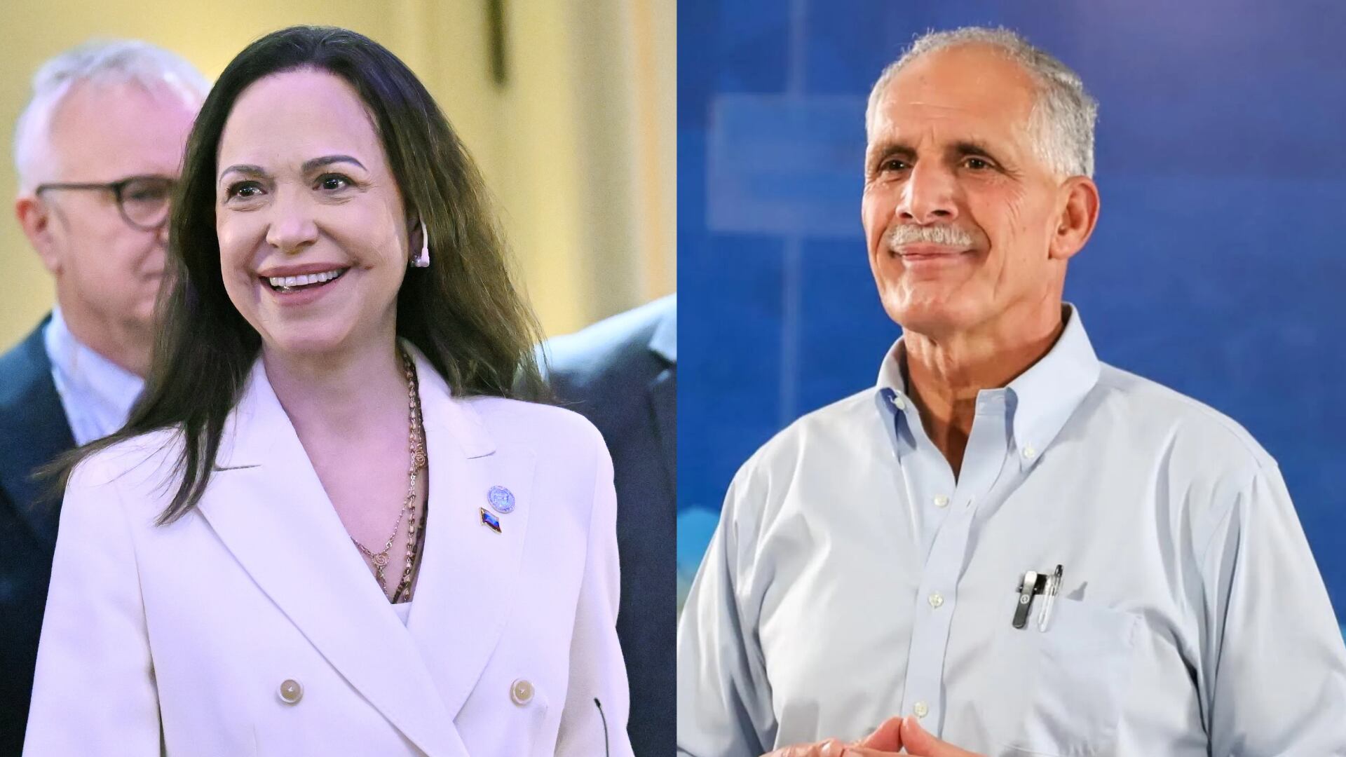 María Corina Machado, Nobel de Paz, Nasry 'Tito' Asfura, presidente de Honduras. Foto:  Rune Hellestad/Getty Images/ Cortesía