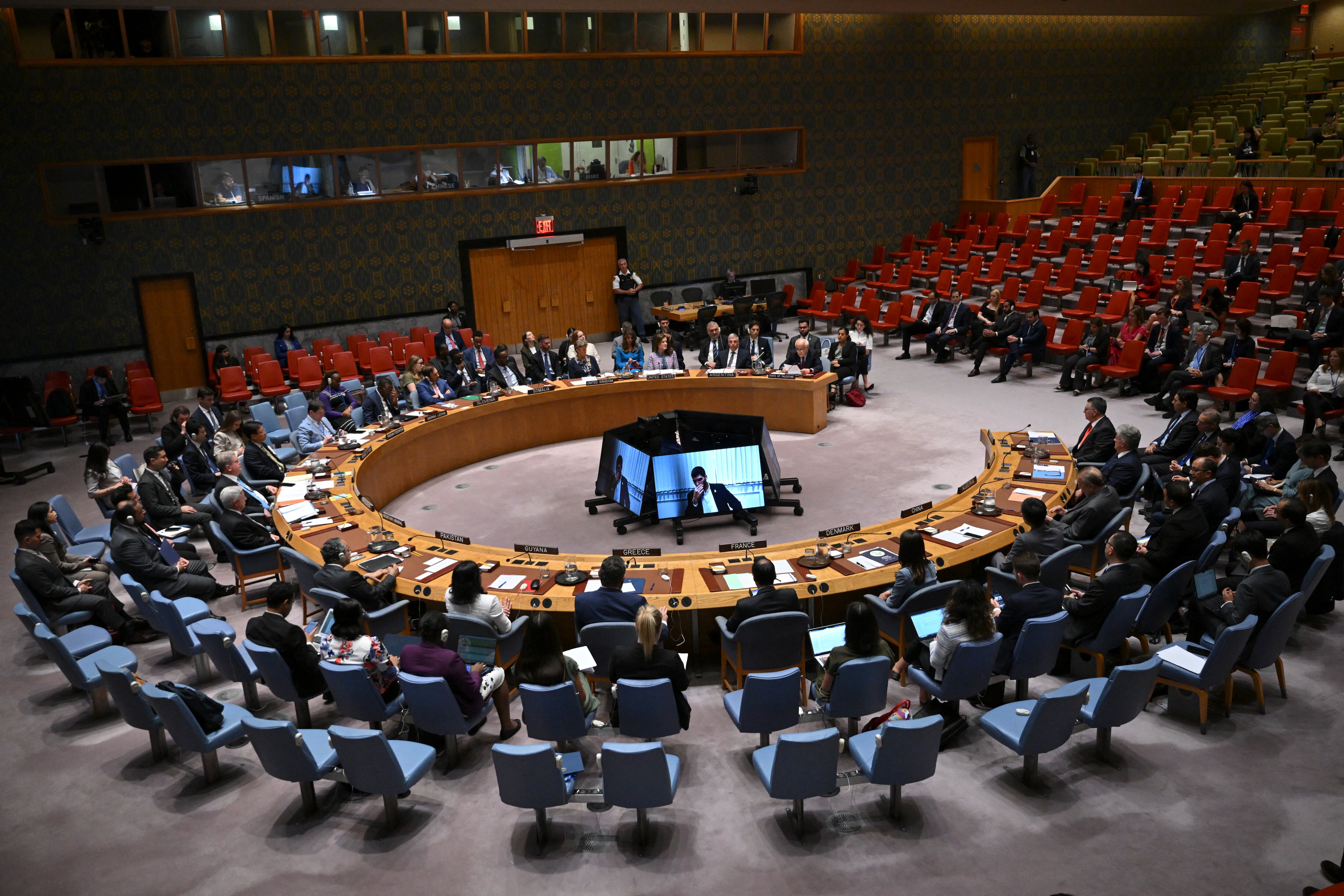 Reunión del Consejo de Seguridad de las Naciones Unidas sobre el conflicto en Oriente Medio. (Foto de ANGELA WEISS/AFP via Getty Images)