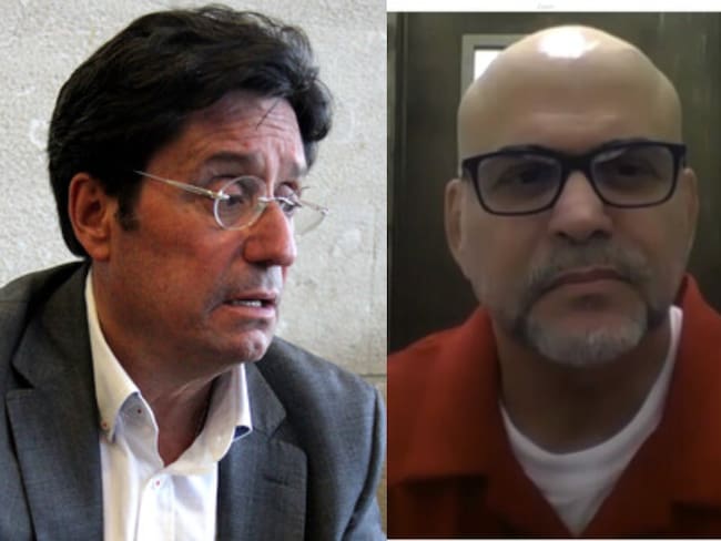 Francisco Santos y Salvatore Mancuso. Foto: José Herchel Ruiz/Colprensa.