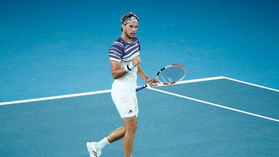 Dominic Thiem, de 26 años, ya ha jugado dos finales de Grand Slam, en Roland Garros 2018 y 2019. Foto: Getty Images