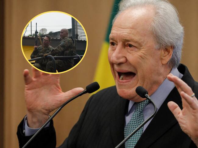 Ministro de justicia de Brasil, Ricardo Lewandowski, mega operación en Río de Janeiro. Foto: Sergio Lima / AFP/ Fabio Teixeira/Anadolu via Getty Images