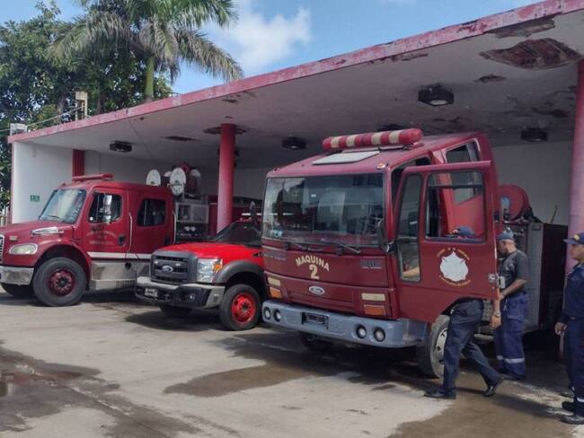 Estación de Bomberos El Limbo. Crédito: Caracol Radio.