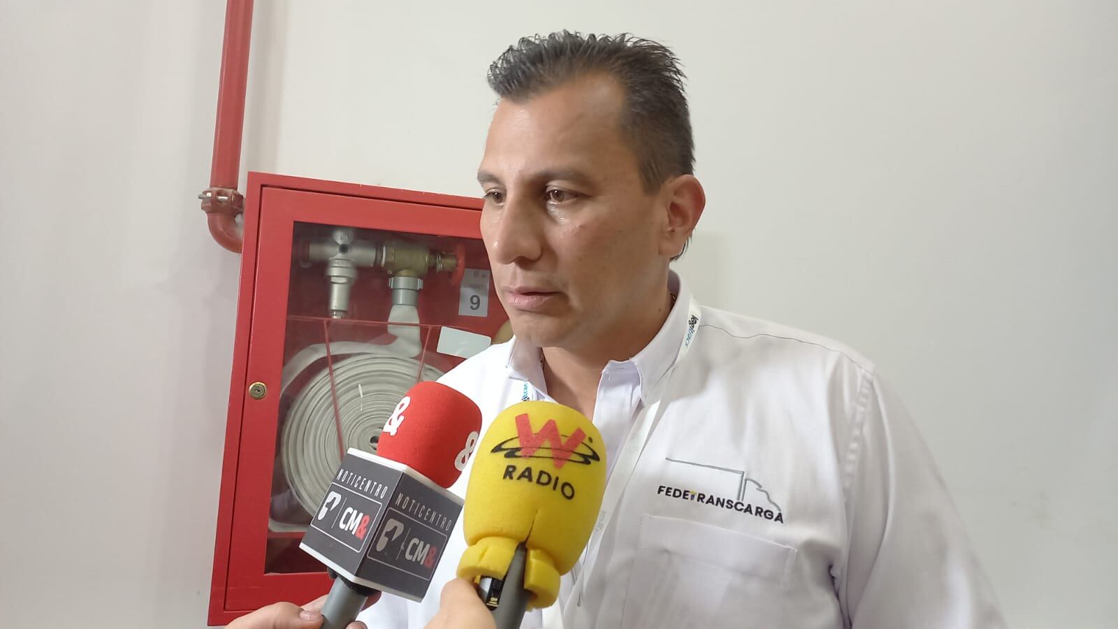 Henry Cárdenas, presidente de Fedetranscarga. Foto: W Radio.