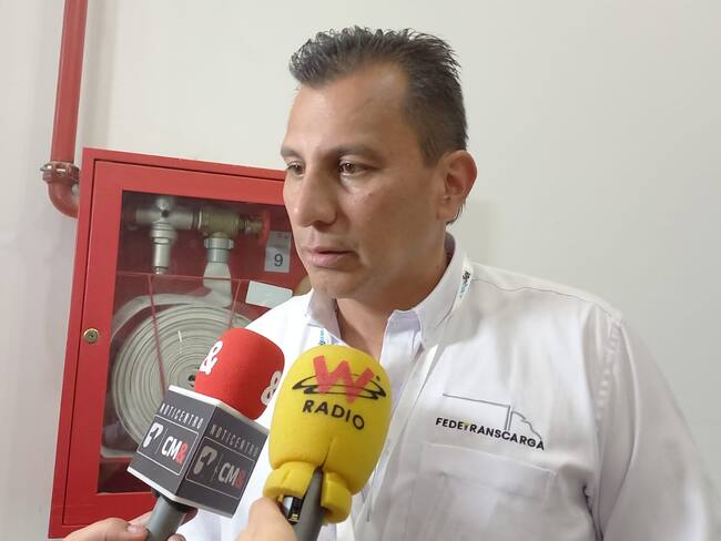 Henry Cárdenas, presidente de Fedetranscarga. Foto: W Radio.